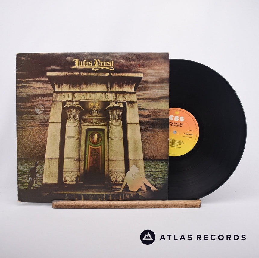 Judas Priest Sin After Sin LP Vinyl Record - Front Cover & Record