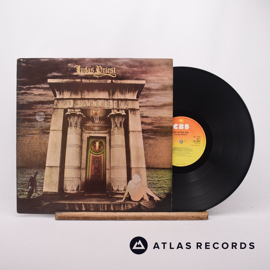 Judas Priest Sin After Sin LP Vinyl Record - Front Cover & Record