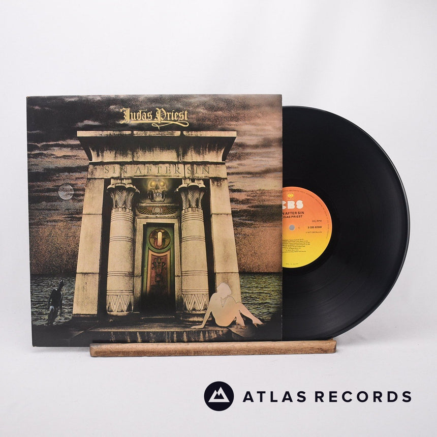 Judas Priest Sin After Sin LP Vinyl Record - Front Cover & Record