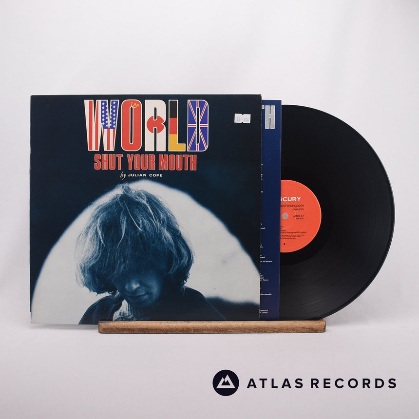 Julian Cope World Shut Your Mouth LP Vinyl Record - Front Cover & Record