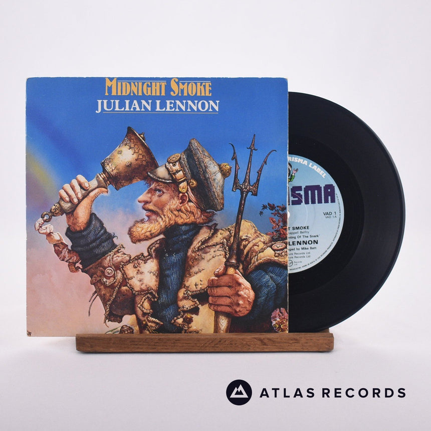 Julian Lennon Midnight Smoke 7" Vinyl Record - Front Cover & Record