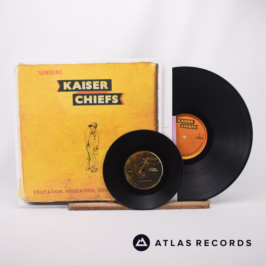 Kaiser Chiefs Education, Education, Education & War LP + 7" Vinyl Record - Front Cover & Record