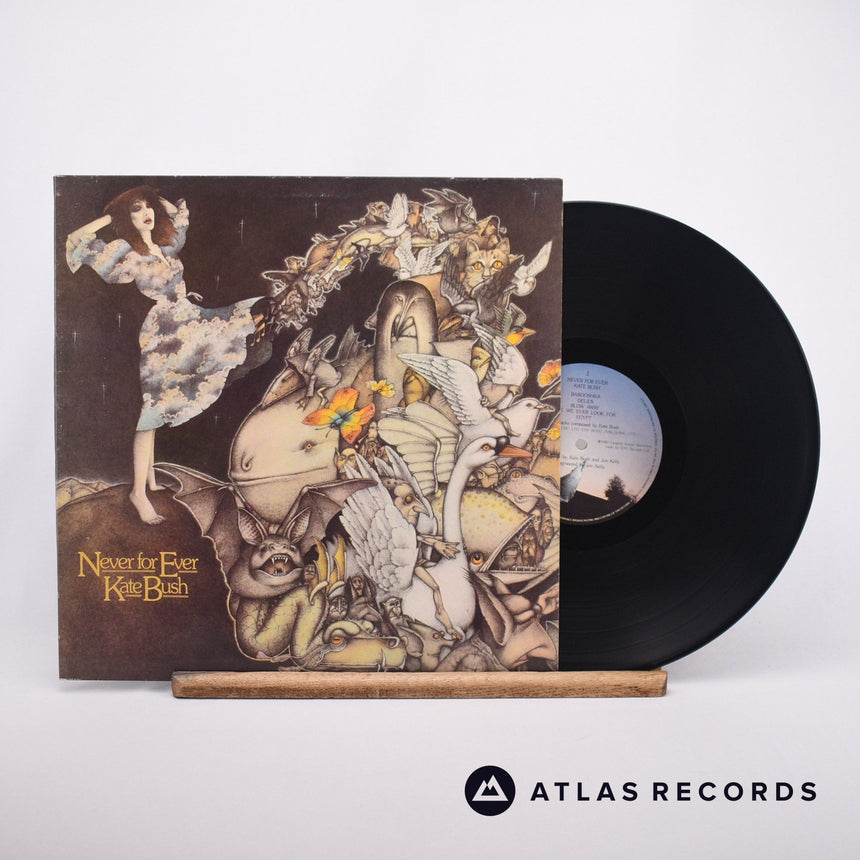Kate Bush Never For Ever LP Vinyl Record - Front Cover & Record