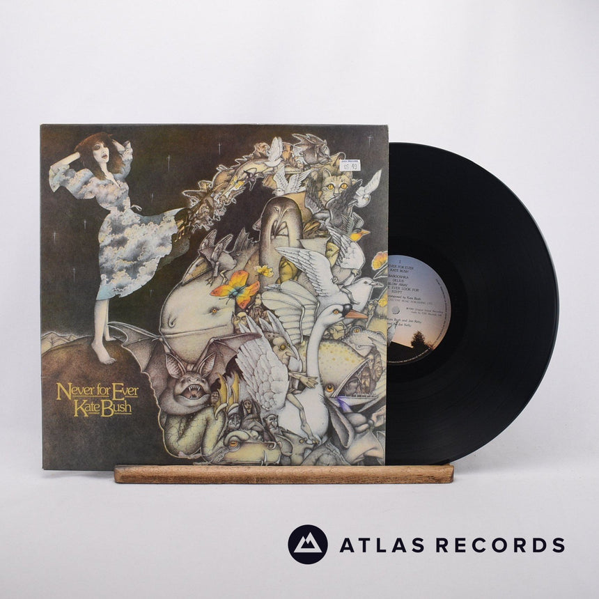 Kate Bush Never For Ever LP Vinyl Record - Front Cover & Record