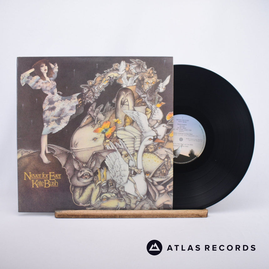 Kate Bush Never For Ever LP Vinyl Record - Front Cover & Record