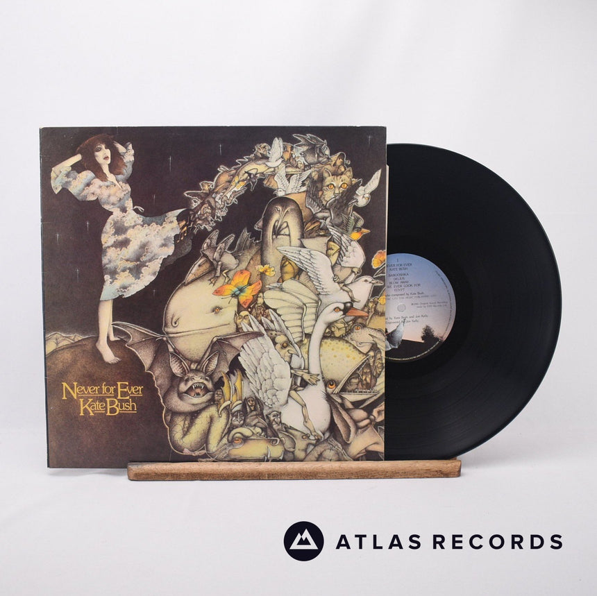 Kate Bush Never For Ever LP Vinyl Record - Front Cover & Record