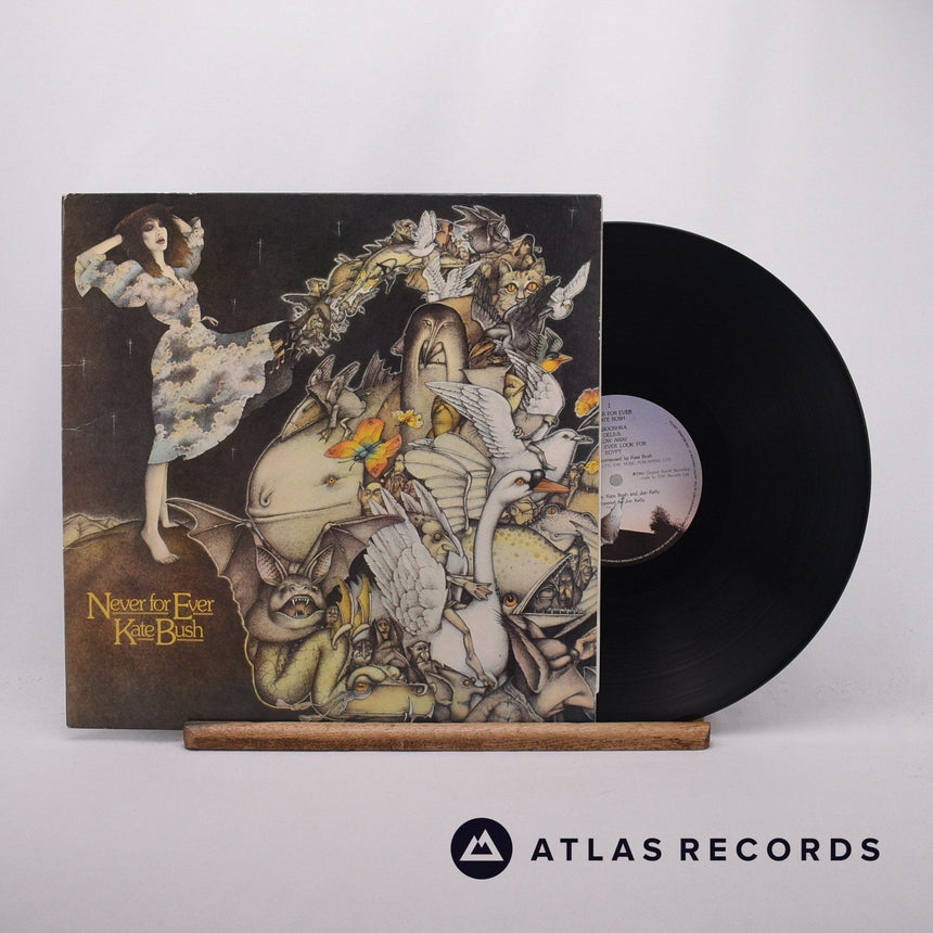 Kate Bush Never For Ever LP Vinyl Record - Front Cover & Record