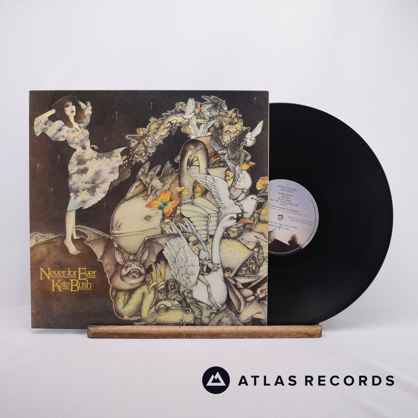 Kate Bush Never For Ever LP Vinyl Record - Front Cover & Record