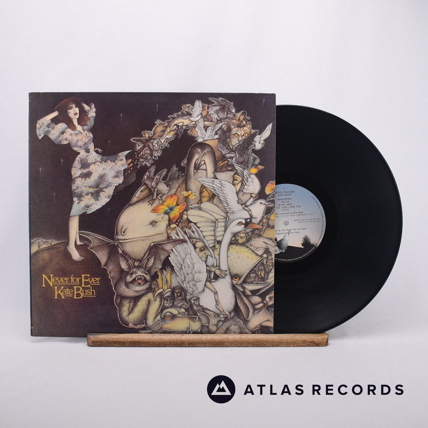 Kate Bush Never For Ever LP Vinyl Record - Front Cover & Record