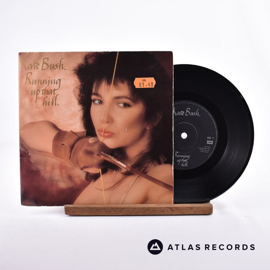Kate Bush Running Up That Hill 7" Vinyl Record - Front Cover & Record