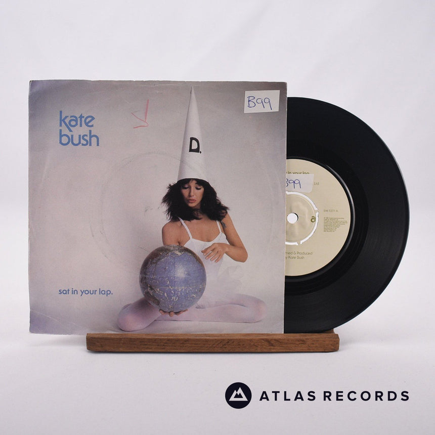 Kate Bush Sat In Your Lap 7" Vinyl Record - Front Cover & Record