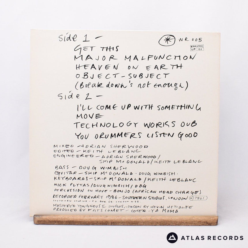 Keith LeBlanc - Major Malfunction - LP Vinyl Record - EX/EX