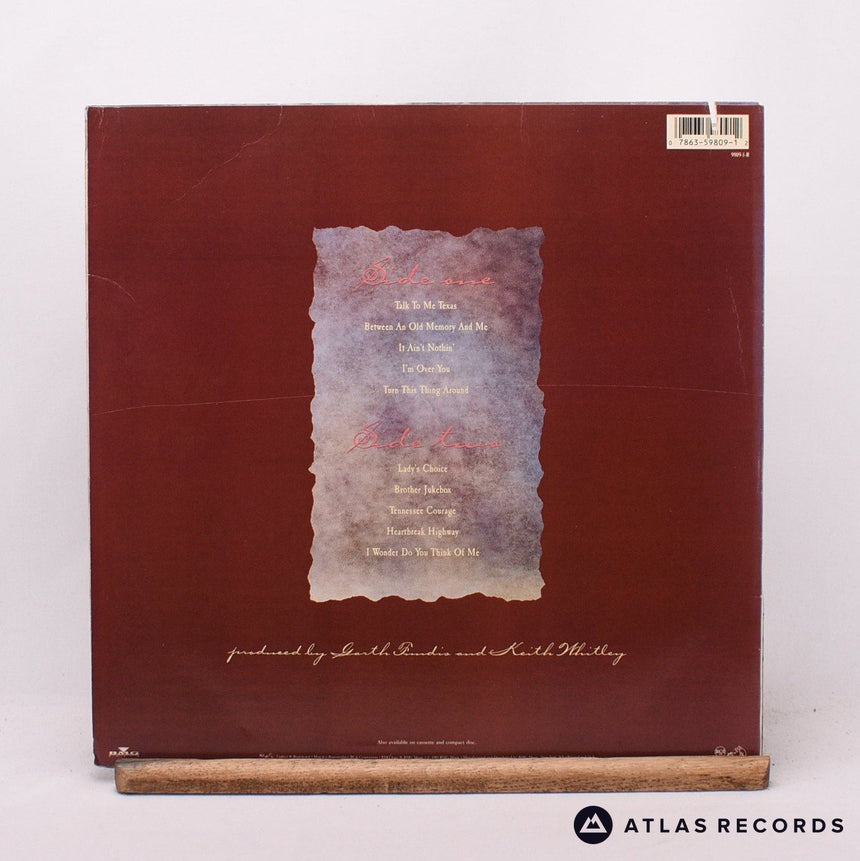 Keith Whitley - I Wonder Do You Think Of Me - Us -A -B LP Vinyl Record - VG+/VG+