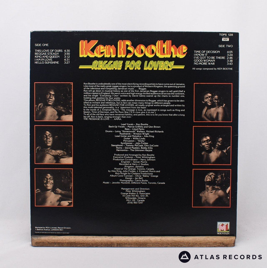 Ken Boothe - Reggae For Lovers - LP Vinyl Record - VG+/EX