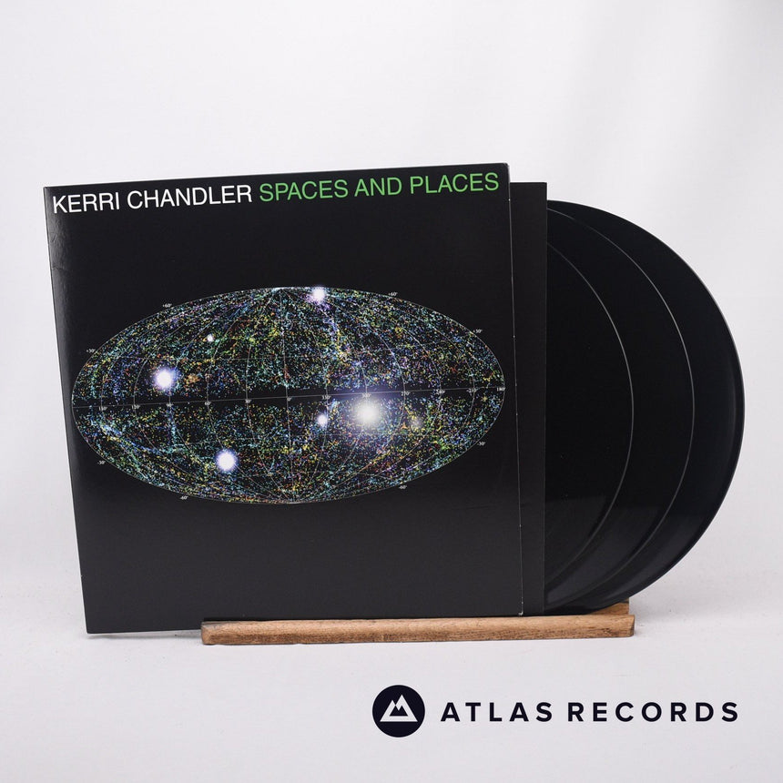 Kerri Chandler Spaces And Places 3 x LP Vinyl Record - Front Cover & Record