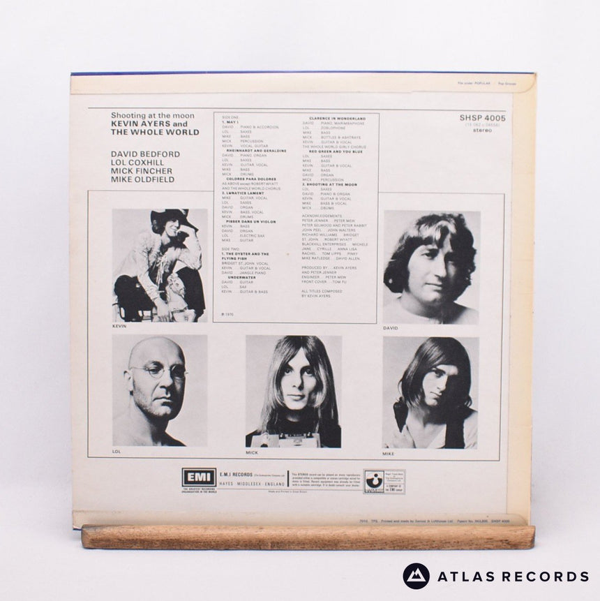 Kevin Ayers And The Whole World - Shooting At The Moon - LP Vinyl Record - EX/EX