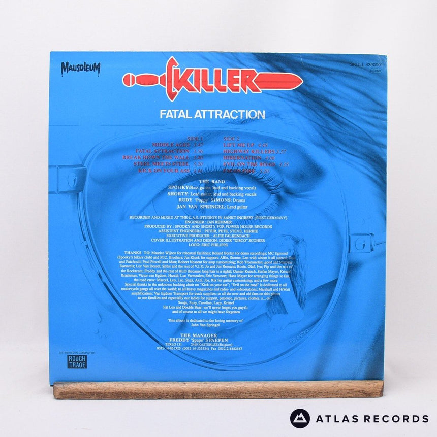 Killer - Fatal Attraction - Belgium A1 B1 LP Vinyl Record - EX/EX