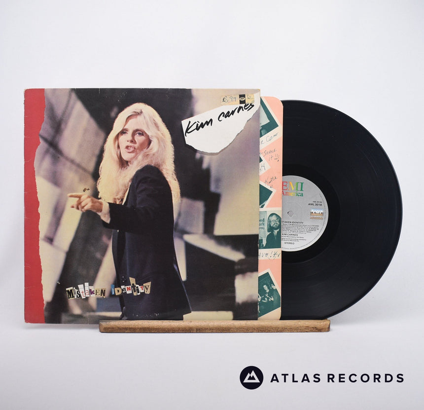 Kim Carnes Mistaken Identity LP Vinyl Record - Front Cover & Record