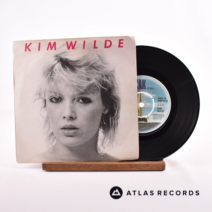 Kim Wilde Kids In America 7" Vinyl Record - Front Cover & Record