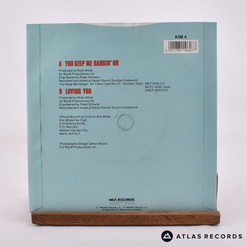 Kim Wilde - You Keep Me Hangin' On - 7" Vinyl Record - EX/EX