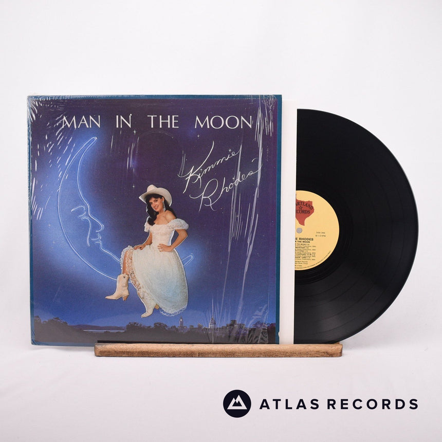 Kimmie Rhodes Man In The Moon LP Vinyl Record - Front Cover & Record
