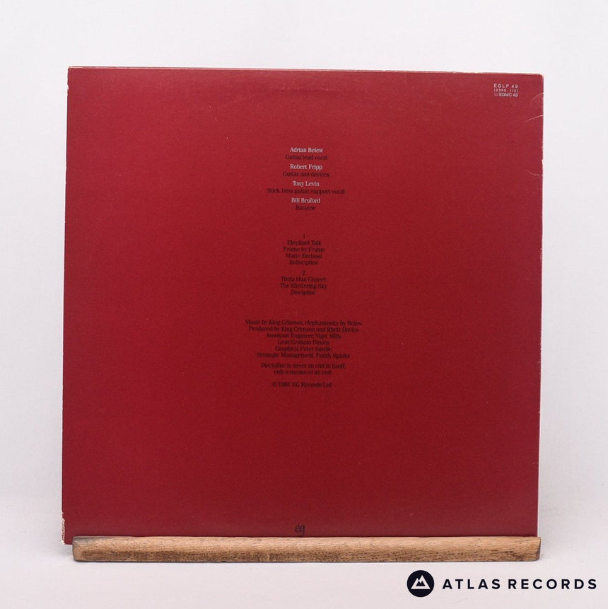 King Crimson - Discipline - A//2 B//1 LP Vinyl Record - VG+/EX