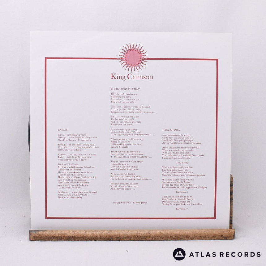 King Crimson - Larks' Tongues In Aspic - 200 Gram Insert LP Vinyl Record - EX/NM