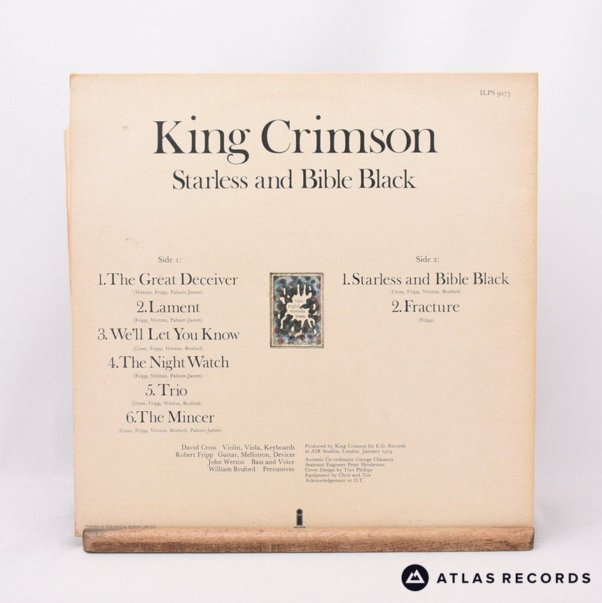 King Crimson - Starless And Bible Black - A-3 B-3 LP Vinyl Record - VG+/EX