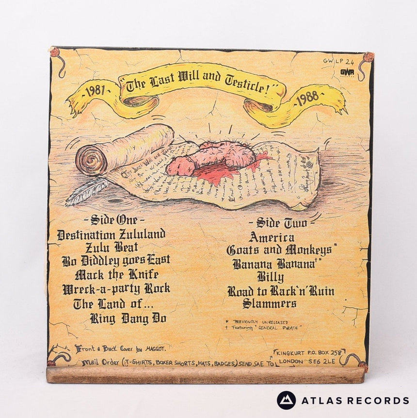 King Kurt - The Last Will And Testicle - Damont LP Vinyl Record - EX/EX