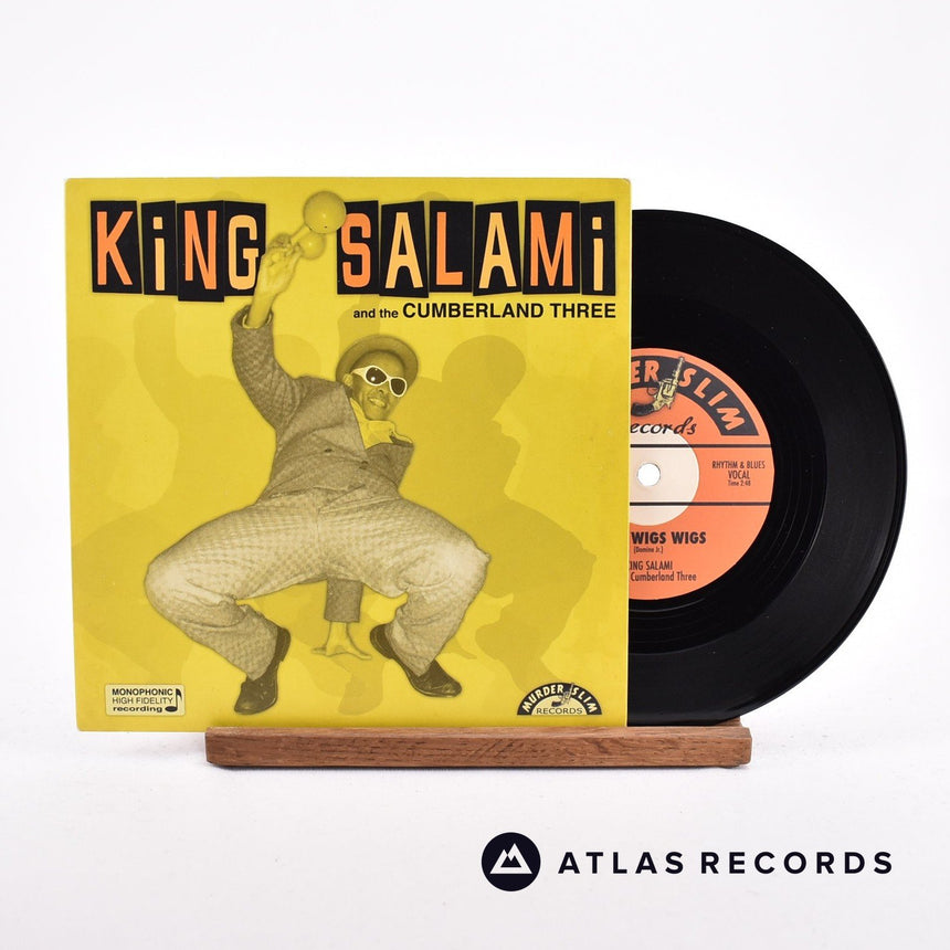 King Salami & The Cumberland Three Wigs Wigs Wigs 7" Vinyl Record - Front Cover & Record