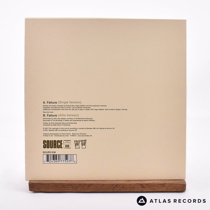 Kings Of Convenience - Failure - Insert 7" Vinyl Record - NM/NM