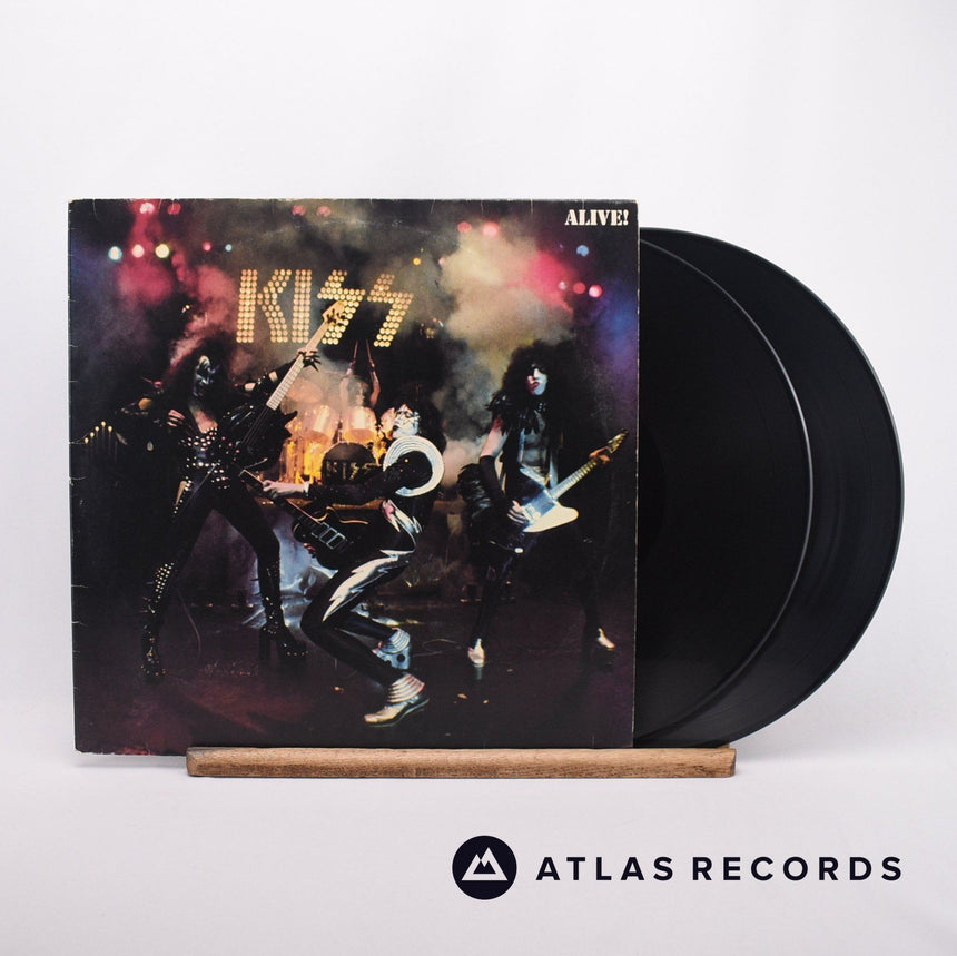 Kiss Alive! 2 x LP Vinyl Record - Front Cover & Record