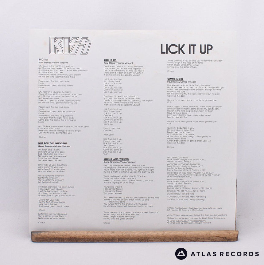 Kiss - Lick It Up - LP Vinyl Record - EX/EX