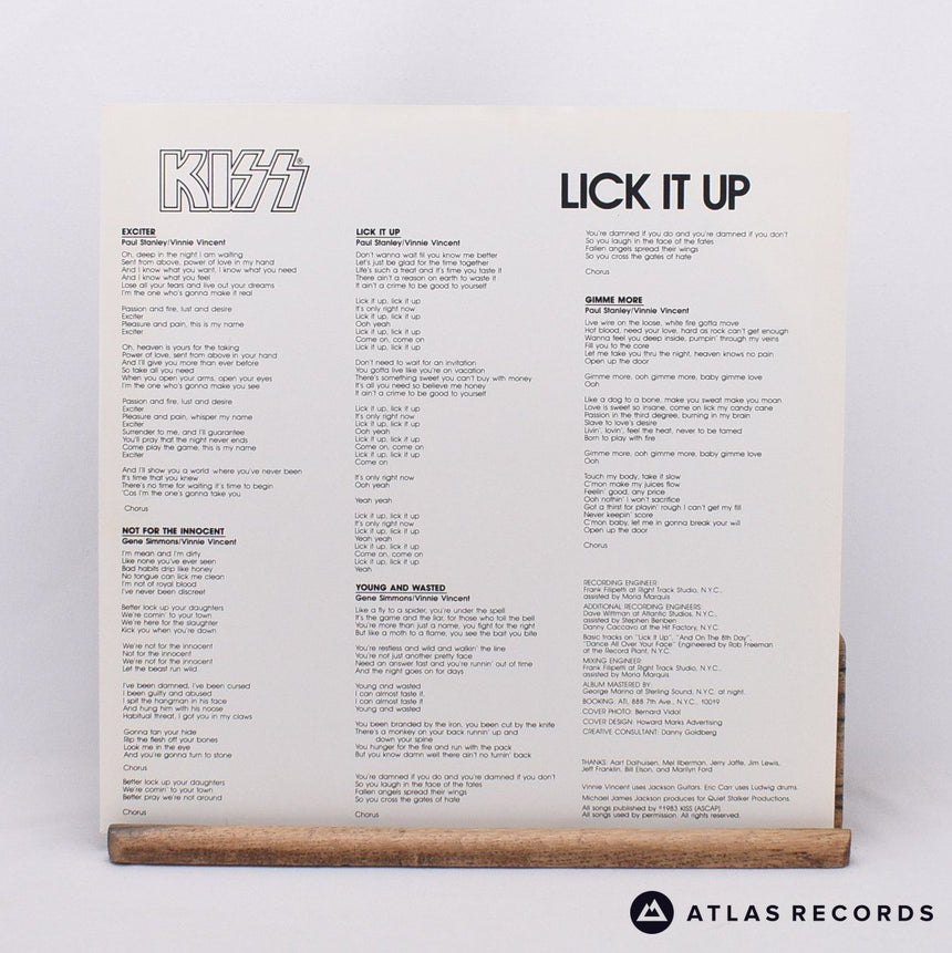 Kiss - Lick It Up - LP Vinyl Record - EX/EX