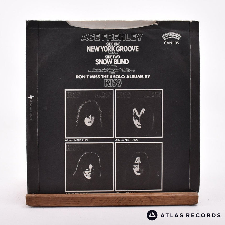 Kiss - New York Groove - Blue Limited Edition Mask 7" Vinyl Record - VG+/EX