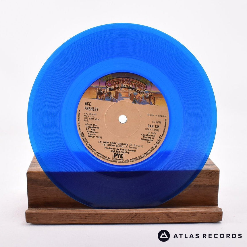 Kiss - New York Groove - Blue Limited Edition Mask 7" Vinyl Record - VG+/EX