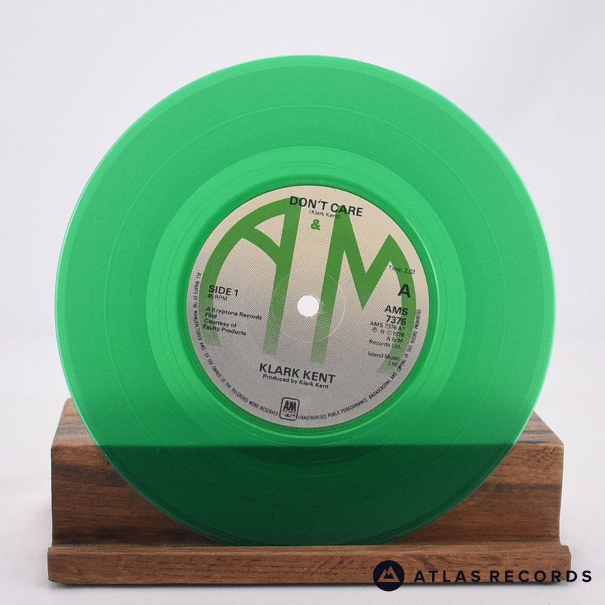 Klark Kent - Don't Care - Green 7" Vinyl Record - EX/EX