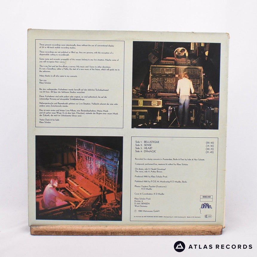 Klaus Schulze - ...Live... - Gatefold 2 x LP Vinyl Record - VG+/VG+