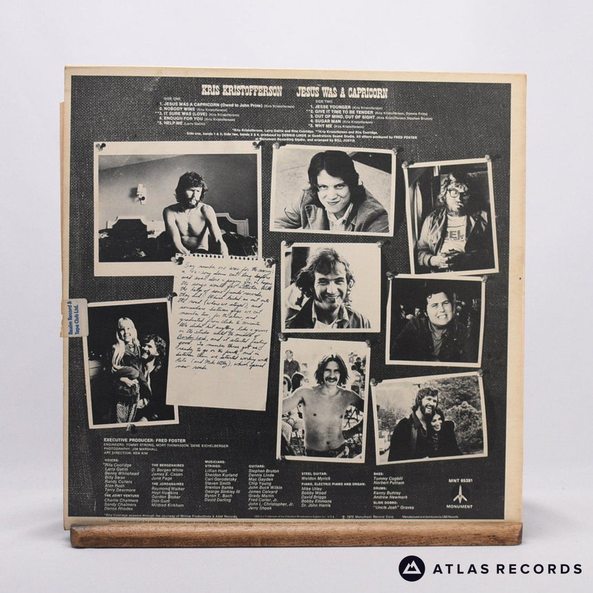 Kris Kristofferson - Jesus Was A Capricorn - Gatefold LP Vinyl Record - VG+/EX