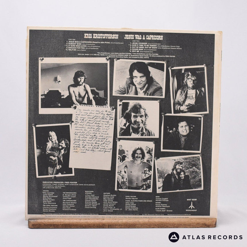 Kris Kristofferson - Jesus Was A Capricorn - Gatefold LP Vinyl Record - VG+/VG+
