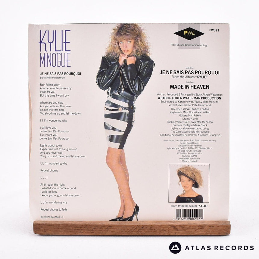 Kylie Minogue - Je Ne Sais Pas Pourquoi - 7" Vinyl Record - EX/EX