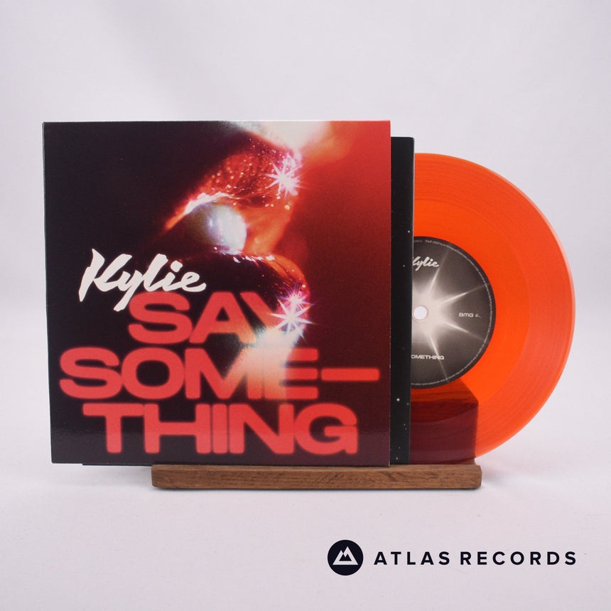 Kylie Minogue Say Something 7" Vinyl Record - Front Cover & Record
