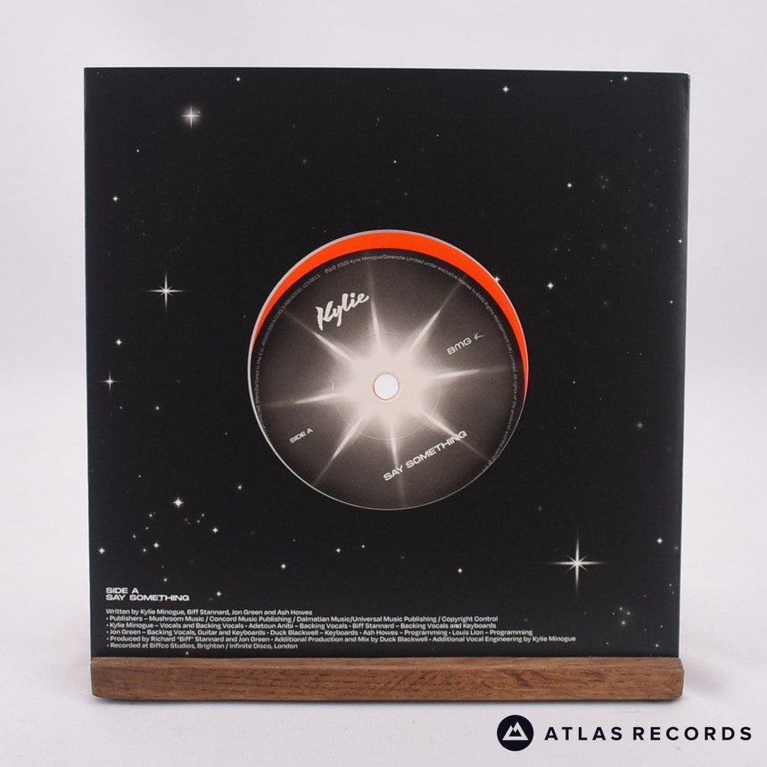 Kylie Minogue - Say Something - Red Limited Edition 7" Vinyl Record - NM/NM