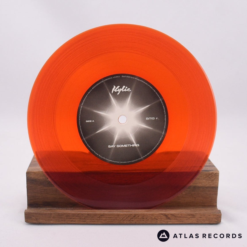 Kylie Minogue - Say Something - Red Limited Edition 7" Vinyl Record - NM/NM