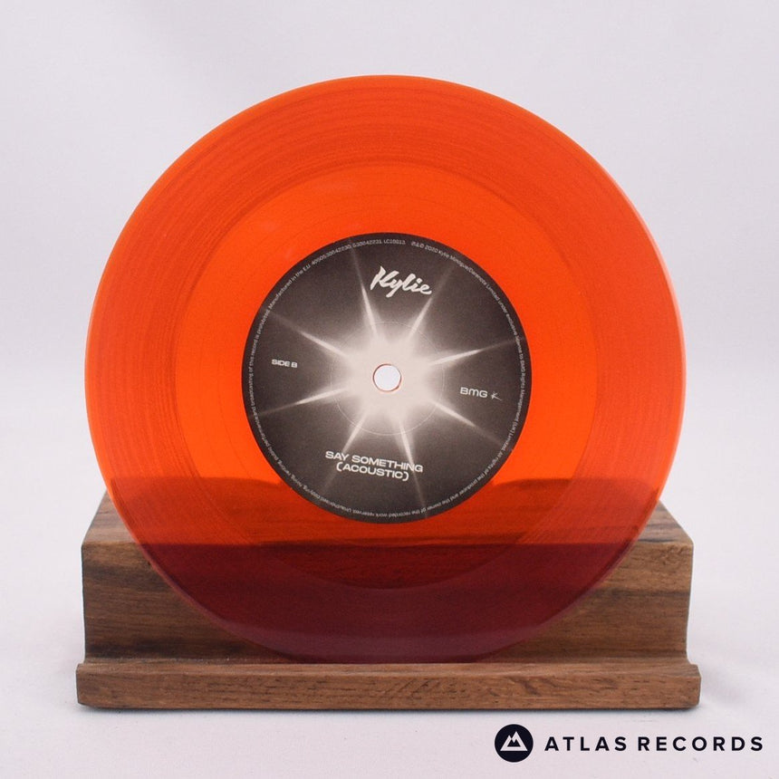 Kylie Minogue - Say Something - Red Limited Edition 7" Vinyl Record - NM/NM