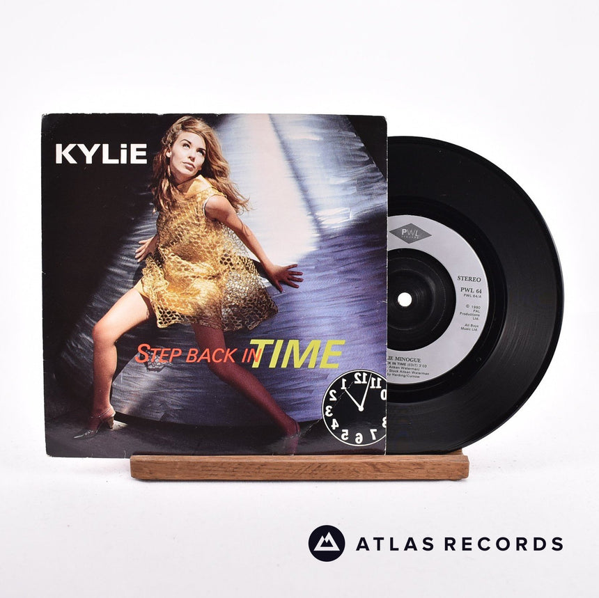 Kylie Minogue Step Back In Time 7" Vinyl Record - Front Cover & Record