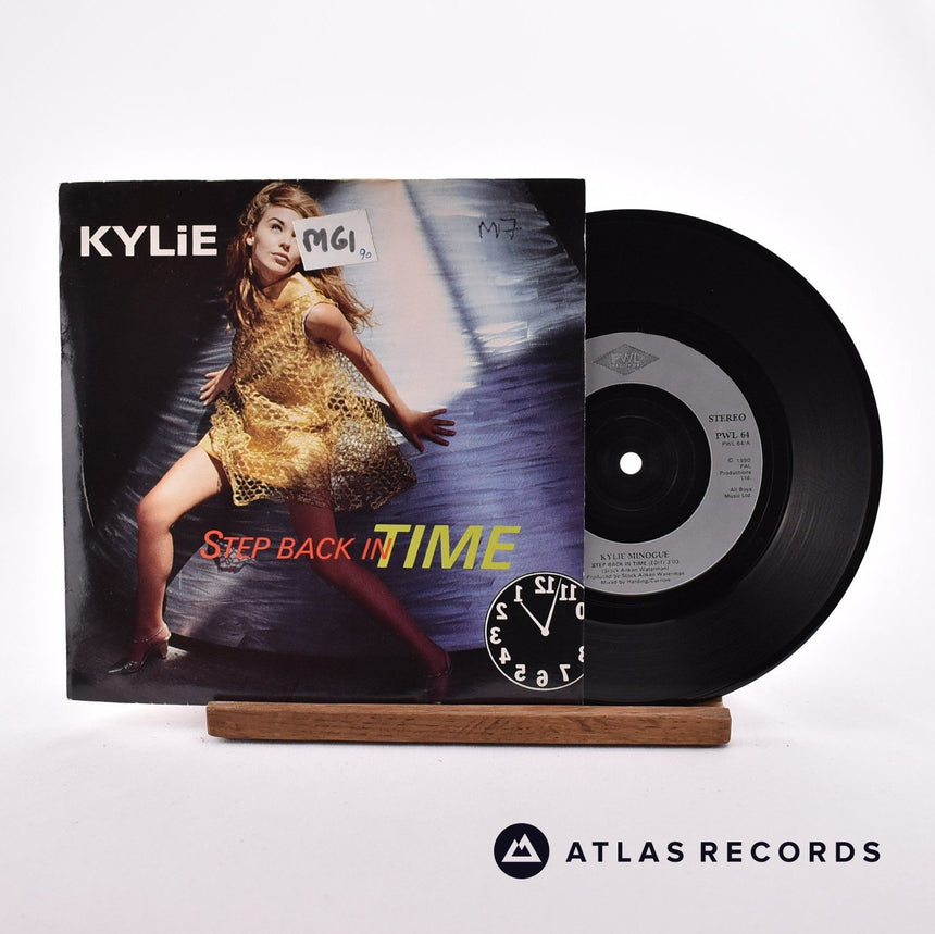 Kylie Minogue Step Back In Time 7" Vinyl Record - Front Cover & Record