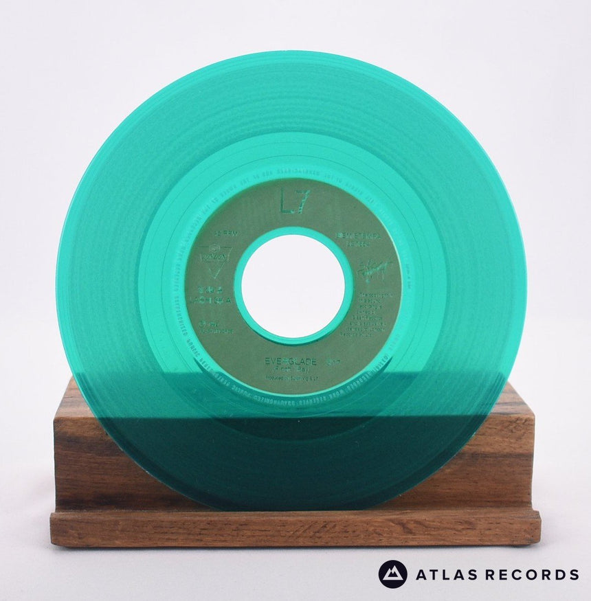 L7 - Everglade - Dark Green Translucent 7" Vinyl Record - EX/EX