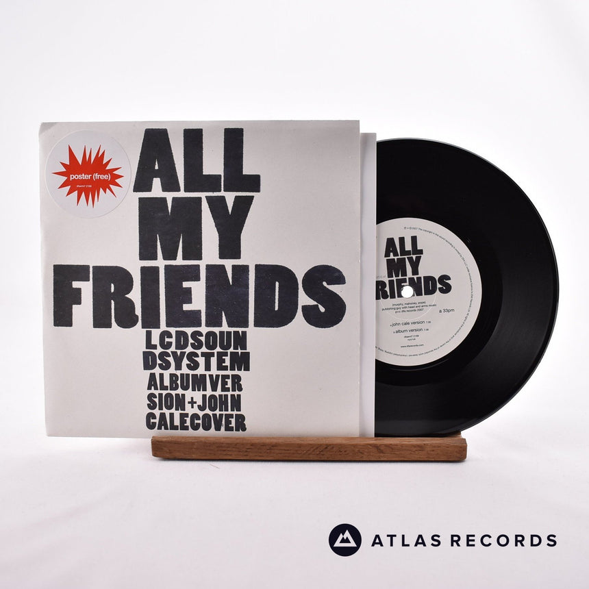LCD Soundsystem All My Friends 7" Vinyl Record - Front Cover & Record