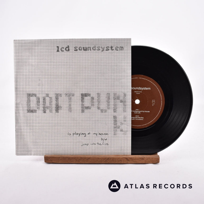 LCD Soundsystem Daft Punk Is Playing At My House 7" Vinyl Record - Front Cover & Record